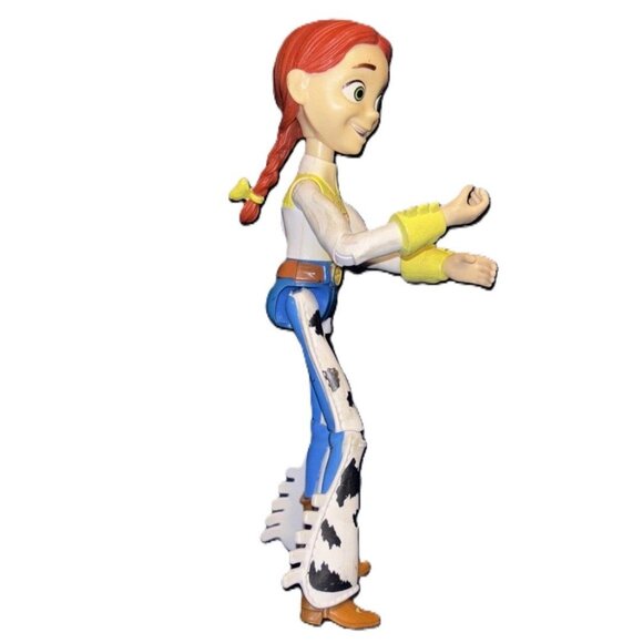 Disney Pixar Toy Story Jessie Doll 9" Cowgirl Red Hair Cow Print Pants Poseable - Picture 4 of 4